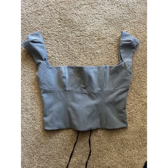 House of CB Rowena Grey Lace Back Corset size L+ | XL | 10-12 - Picture 6 of 9